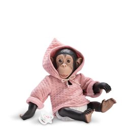 RAPPA - Realistická bábika od Asivil zo Španielska šimpanz Lola ružová 35 cm