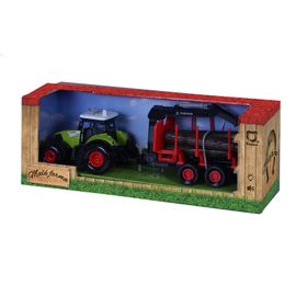 RAPPA - Traktor plastový so zvukom a svetlom s vlečkou a chapadlom