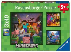 RAVENSBURGER - Minecraft Biomes 3x49 dielikov