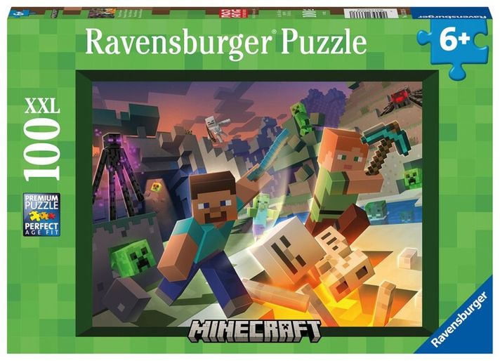 RAVENSBURGER - Minecraft: Monštrá z Minecraftu 100 dielikov