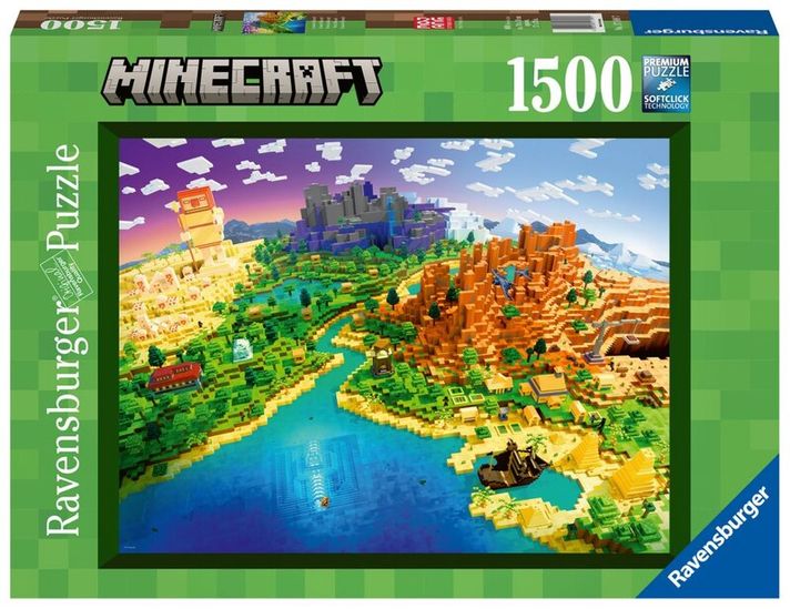 RAVENSBURGER - Minecraft: Svet Minecraftu 1500 dielikov