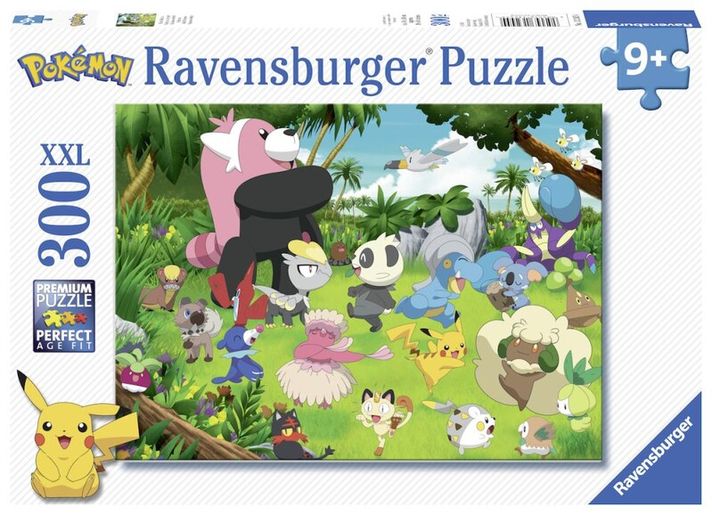RAVENSBURGER - Pobláznení Pokémoni 300 dielikov