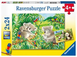 RAVENSBURGER - Roztomilé Koaly A Pandy 2X24 Dielikov