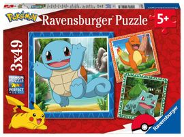 RAVENSBURGER - Vypustite Pokémonov 3x49 dielikov