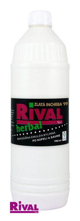 RIVAL - Herbal masážna emulzia bylinná po kúpeli a saune 1000 ml