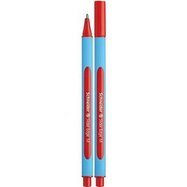 SCHNEIDER - Guľôčkové pero, 0,5 mm, s uzáverom, "Slider Edge M", červené