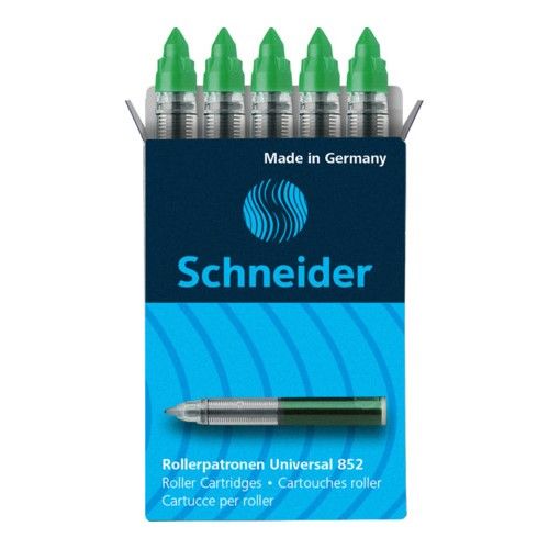 SCHNEIDER - Náplň pre rolleryCartridge 852 0,6 mm/5 ks - zelená