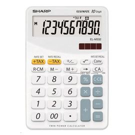 SHARP - Kalkulačka stolová EL-M332B-WH
