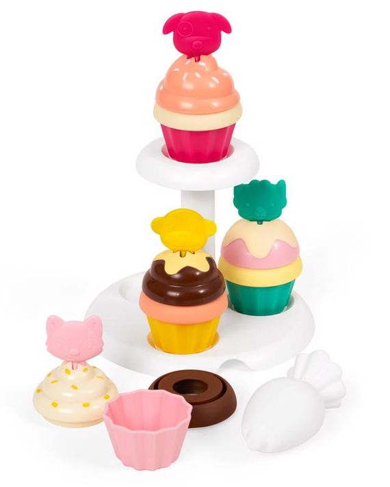 SKIP HOP - Zoo stohovacie Cupcakes s meniacimi sa farbami 3y+