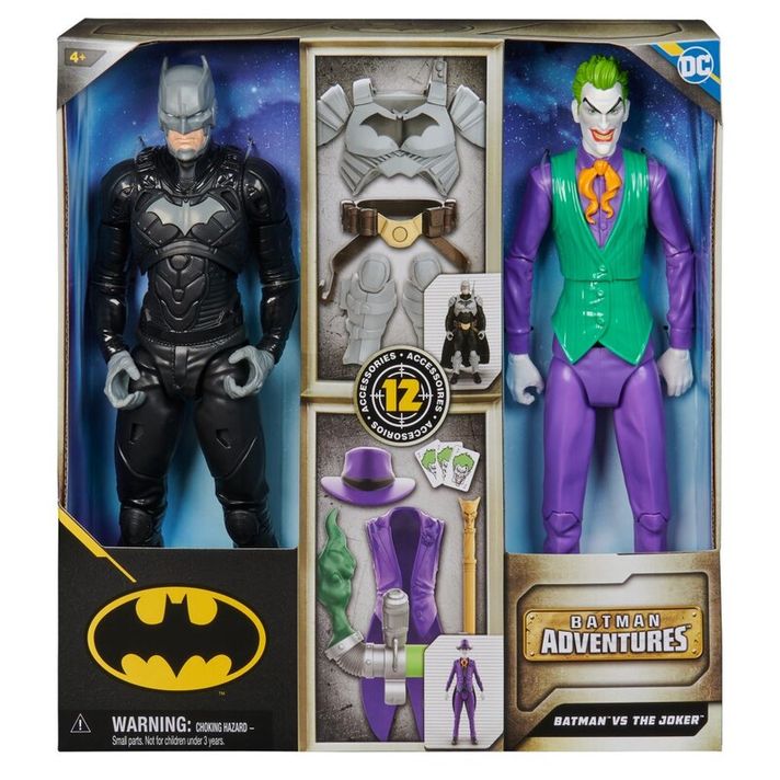 SPIN MASTER - Batman a Joker so špeciálnym vybavením 30 cm