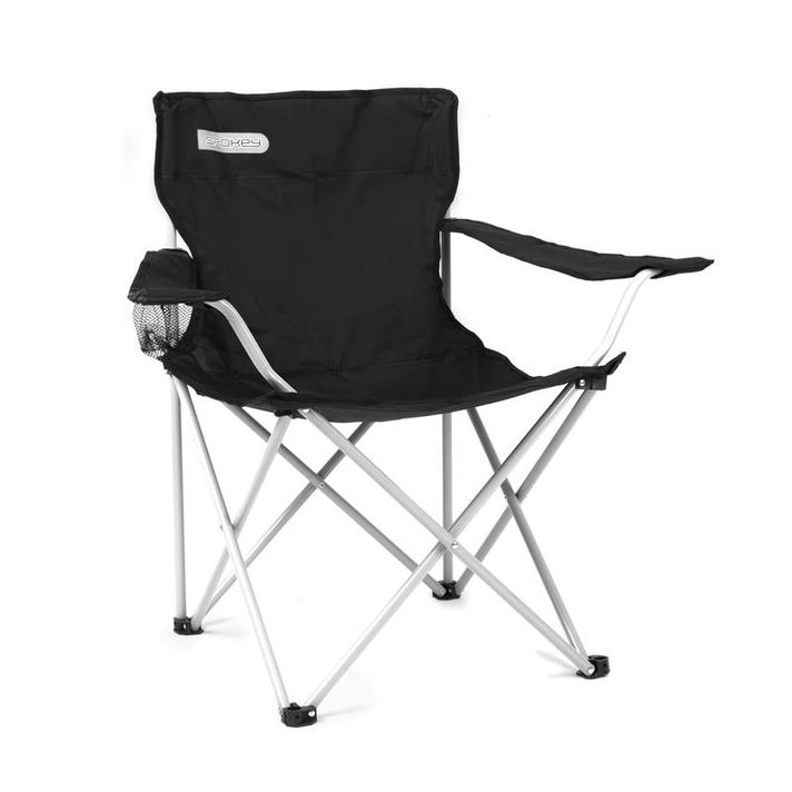 SPOKEY - ANGLER - cestovná stolička čierno - sivá