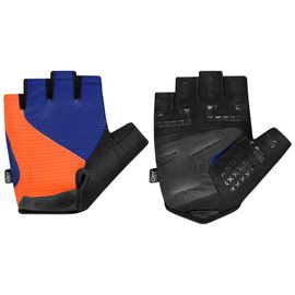 SPOKEY - EXPERT Pánske cyklistické rukavice, modro - oranžové, veľ. L