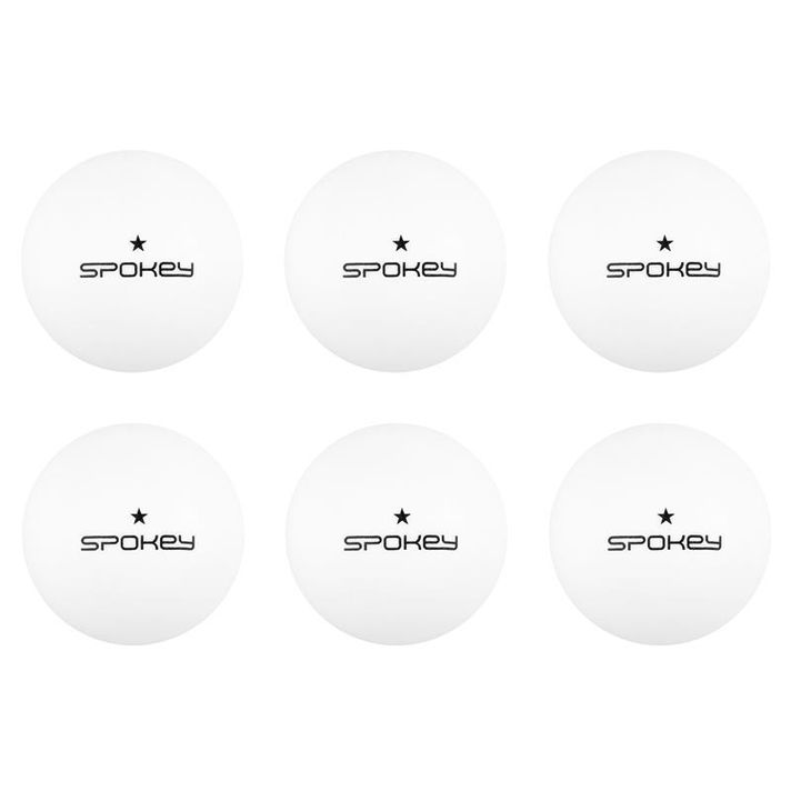 SPOKEY - LERNER-Pingpongové loptičky 1*, 6 ks, biele