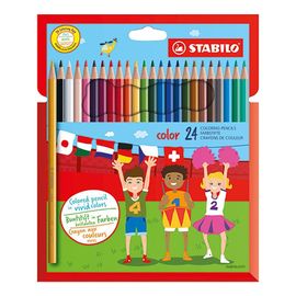 STABILO - Farebné ceruzky, šesť-hranné, 24 rôznych farieb