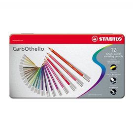 STABILO - Pastelky CarbOthello - pastelová krieda metal box 12 ks