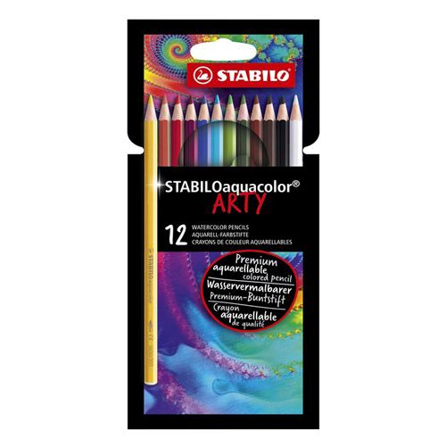 STABILO - Pastelky šesťhranné Aquacolor Arty 12 ks