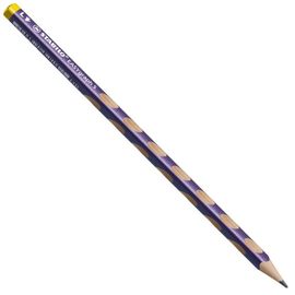 STABILO - Tenká trojuholníková ceruzka pre ľavákov - EASYgraph S Metallic Edition - fialová
