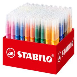 STABILO - Vláknová fixka power max 140 ks box - 18 rôznych farieb