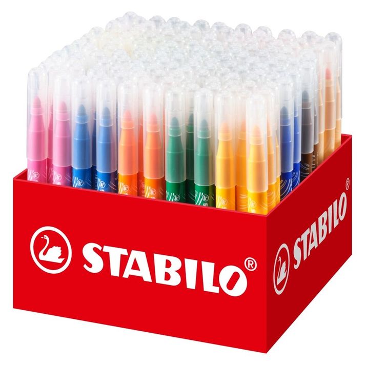 STABILO - Vláknová fixka power max 140 ks box - 18 rôznych farieb