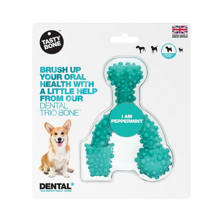 TASTY BONE - Dental trio kostička nylonová pre malých psov - Peppermint