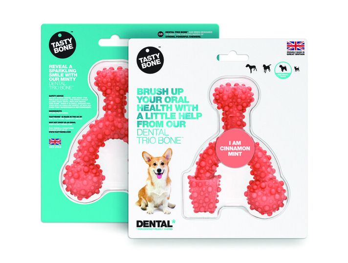 TASTY BONE - Dental trio kostička nylonová pre malých psov - Škorica & Mäta