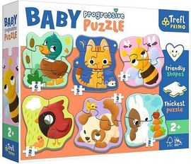 TREFL - Detské progresívne puzzle - Zvieratá