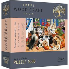 TREFL - Drevené puzzle 1000 - Psie priateľstvo