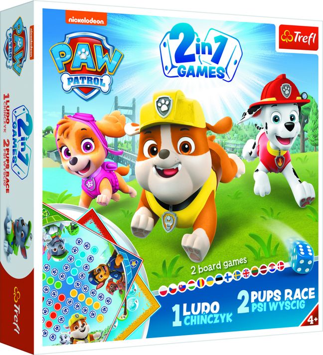 TREFL - GAME 2in1 Ludo/Pups race Paw Patrol
