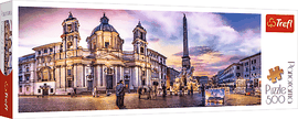 TREFL - Panoramatické puzzle 500  -  Piazza Navona, Rím