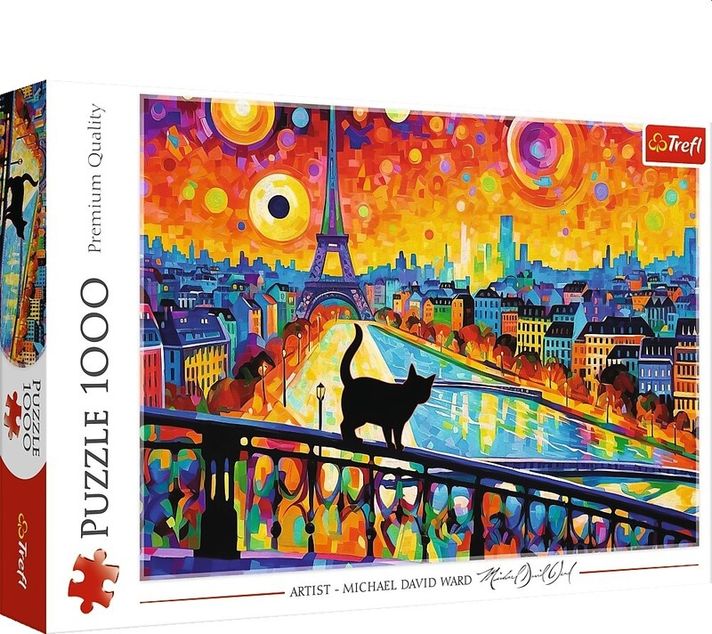TREFL - Puzzle 1000 - Mačka v Paríži