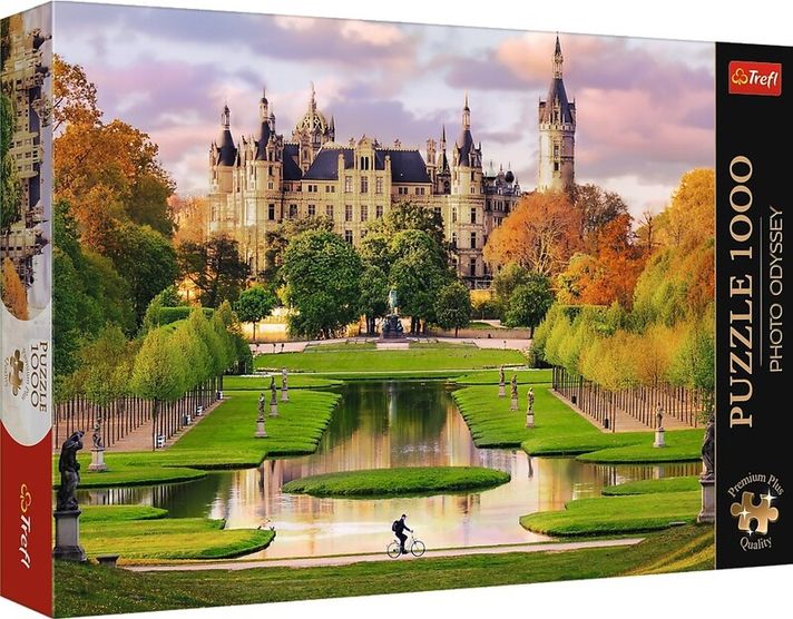 TREFL - Puzzle 1000 Premium Plus - Foto Odysea: Zámok Schwerin, Nemecko