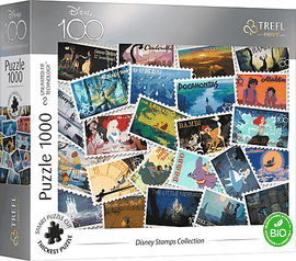 TREFL - Puzzle 1000 UFT - Zbierka známok Disney / Disney