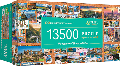 TREFL - Puzzle 13500 UFT - Cesta tisícich míľ