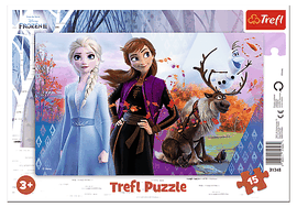 TREFL - Puzzle 15 dielikov Zázračný svet Anny a Elsy / Frozen 2