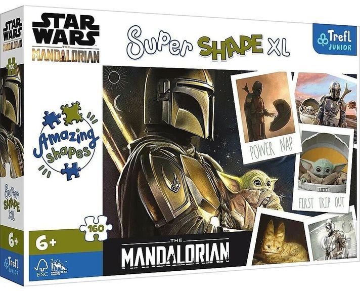 TREFL - Puzzle 160 XL Super Shape - Mandalorian / Lucasfilm Star Wars The Mandalorian FSC Mix 70%