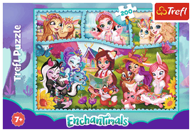 TREFL - Puzzle 200 Amazing Enchantimals world / Mattel Enchantimals