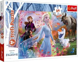 TREFL - Puzzle 24 Maxi Hľadanie dobrodružstiev  Disney Frozen 2