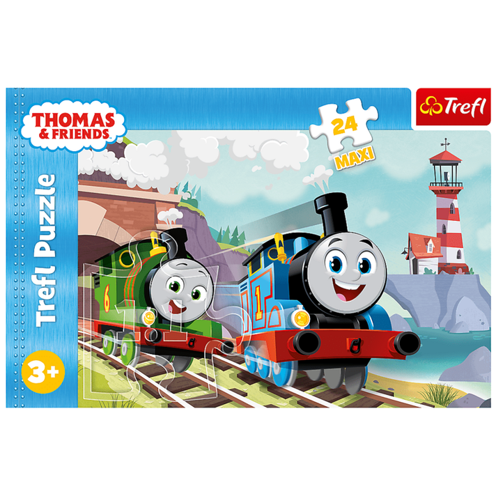 TREFL -  Puzzle 24 Maxi - Tom a Percy na koľajniciach / Thomas and Friends