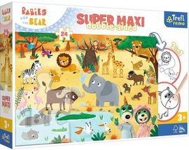 TREFL - Puzzle 24 SUPER MAXI -  Deti a Medveď