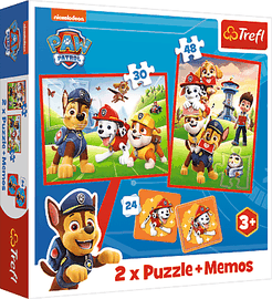 TREFL - Puzzle 2v1 + pexeso - Psí tím v akcii / Viacom PAW Patrol