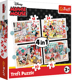 TREFL - Puzzle 4v1- Minnie s priateľmi / Disney Minnie