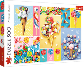 TREFL - Puzzle 500 - Obľúbené sladkosti