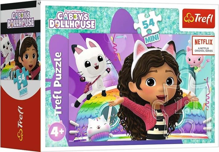 TREFL - Puzzle 54 Mini - S Gabby je vždy zábava / Universal Gabby's Dollhouse
