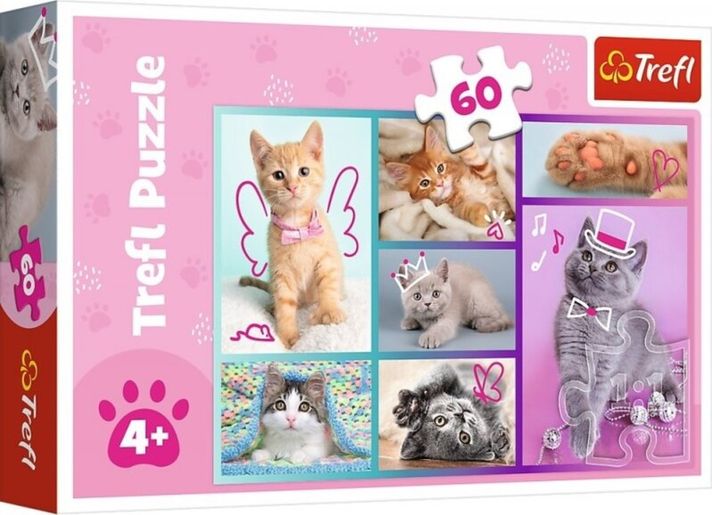 TREFL - Puzzle 60 - Roztomilé mačky / Trefl