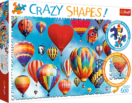 TREFL - Puzzle 600 Crazy Shapes - Farebné balóny