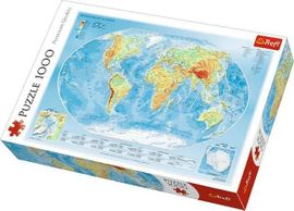 TREFL - Puzzle Zemepisná mapa 1000
