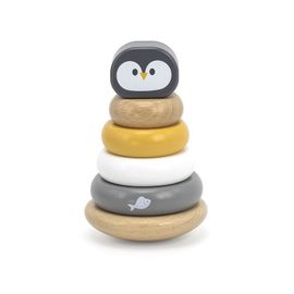 VIGA - Drevená skladacia pyramída pre najmenších Tučniak