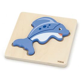 VIGA - Drevené puzzle pre najmenších Viga Rybka