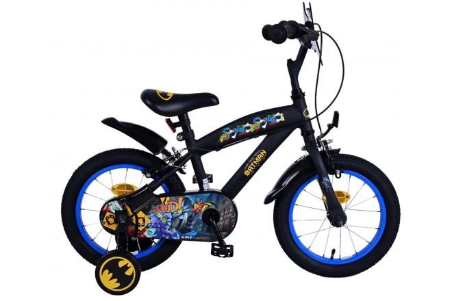 VOLARE - Detský bicykel Batman - chlapčenský - 14 palcov - čierny