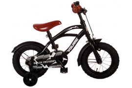 VOLARE - Detský bicykel Black Cruiser - chlapčenský - 12 palcov - čierny